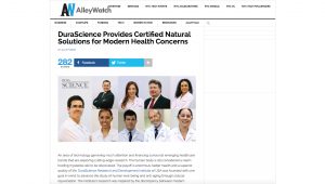 DuraScience Provides Certified Natural Solutions For Modern Health Concerns